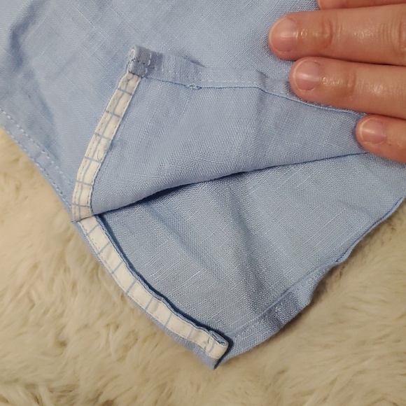 Pronto Uomo Modern Fit 100% Linen Button Down Shirt NWT The Men's Warehouse M - Picture 6 of 9